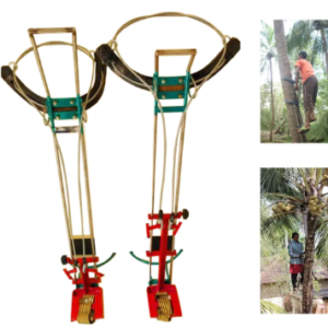 Coconut Tree Climber Machine with Safety Belt | Adjustable Manual Climbing Equipment for Palm Trees